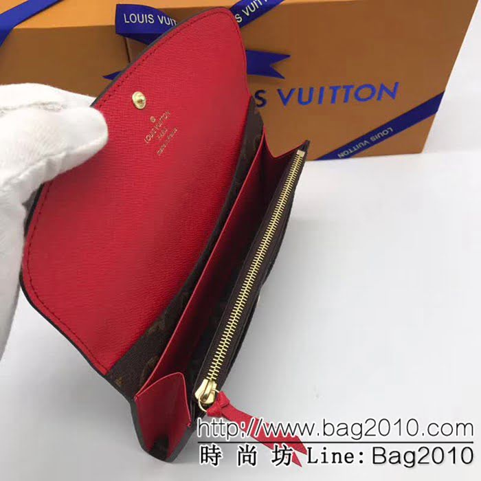 路易威登LV頂級原單 M60696大紅海外原單私貨代購級品質實物拍攝 女士錢包 ZY1065